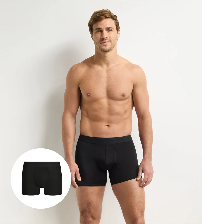 Schwarze Herren-Boxershorts Ultra Stretch