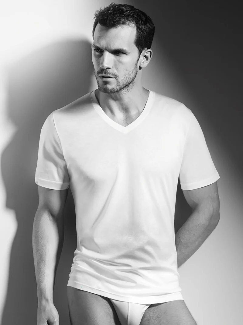T-Shirt SWISSLINE PURE, V-Neck