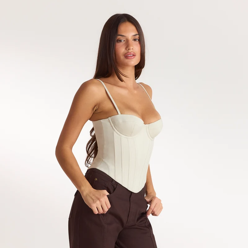 Sculpt Corset Top - Stone