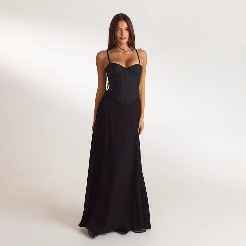 Sculpt Corset Top - Black
