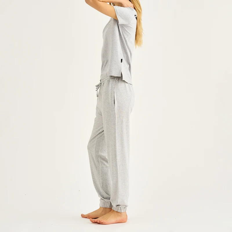 Graue Jogginghose aus Bambus