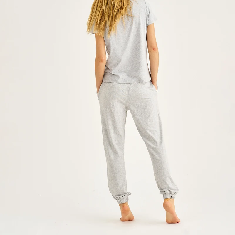 Graue Jogginghose aus Bambus