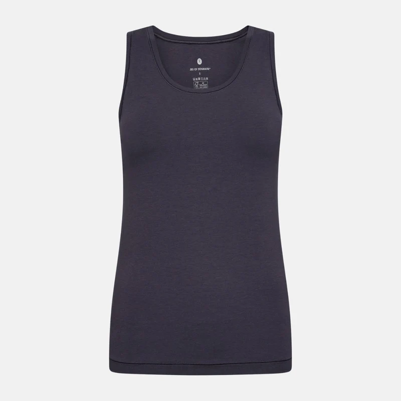 Dunkelgraues Bambus-Tanktop mit breiten Trägern
