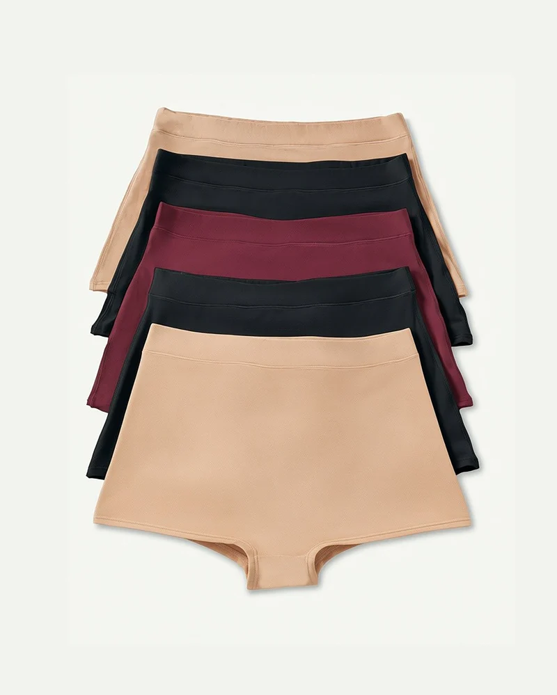 BlissWear High-Rise Boyshort 5-Pack