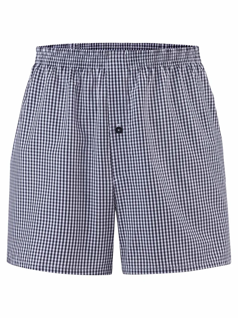 Boxershort mit Öffnung WOVEN BASIC, kariert