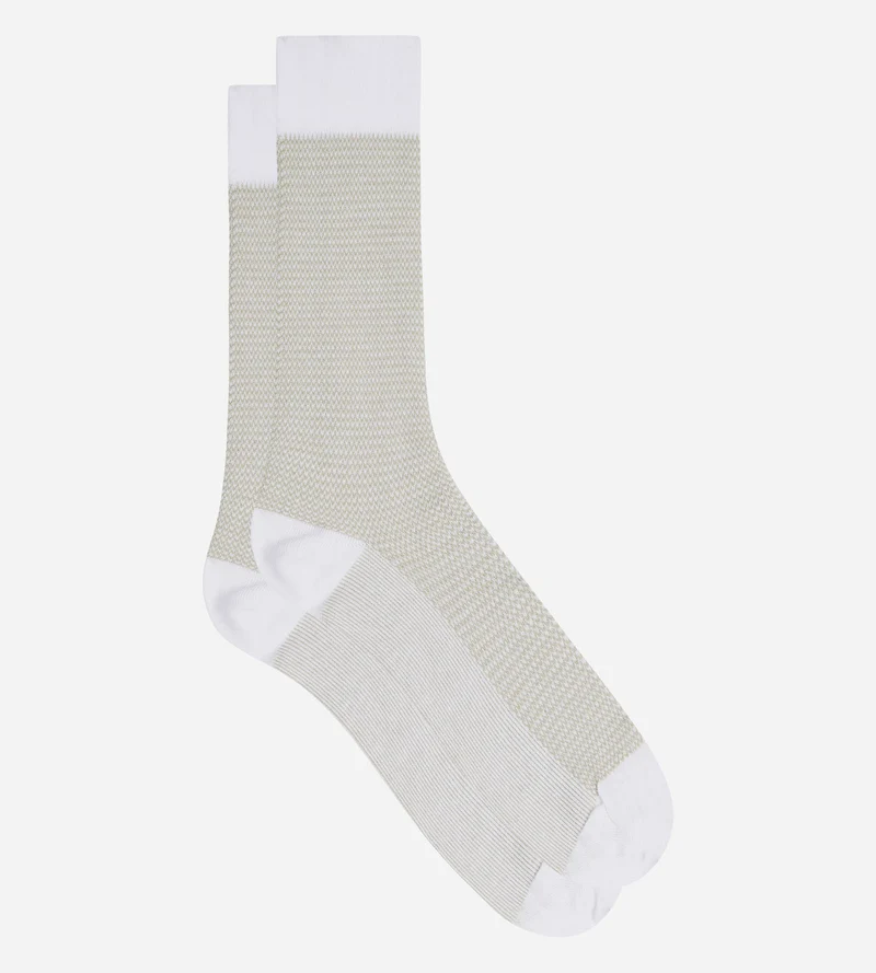 Herren-Socken aus mausgrauer Baumwolle von La Mode