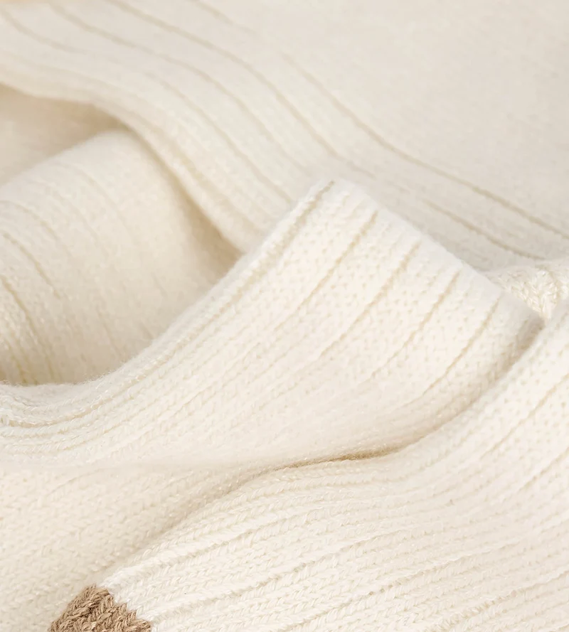 Warme Damensocken in Creme-Beige Bamboo