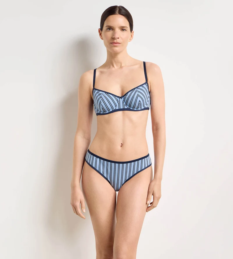 Blauer bedruckter Tanga von Dim x Ines de la Fressange