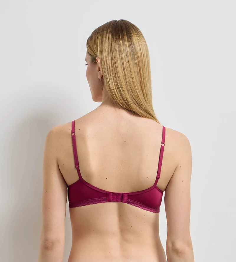 Triangel-BH ohne Bügel in intensivem Himbeerrot Daily Micro