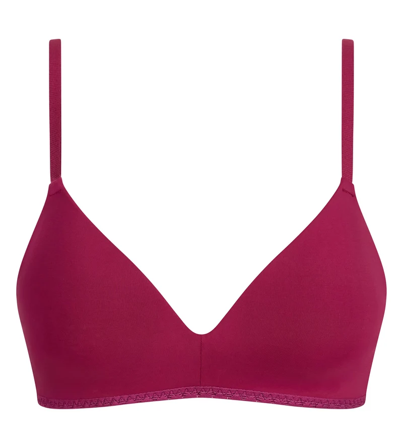 Triangel-BH ohne Bügel in intensivem Himbeerrot Daily Micro