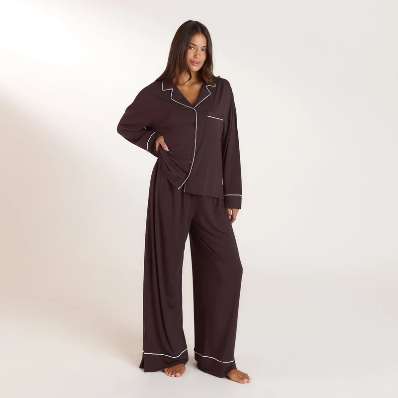 Modal Pyjama Bottoms - Dark Chocolate
