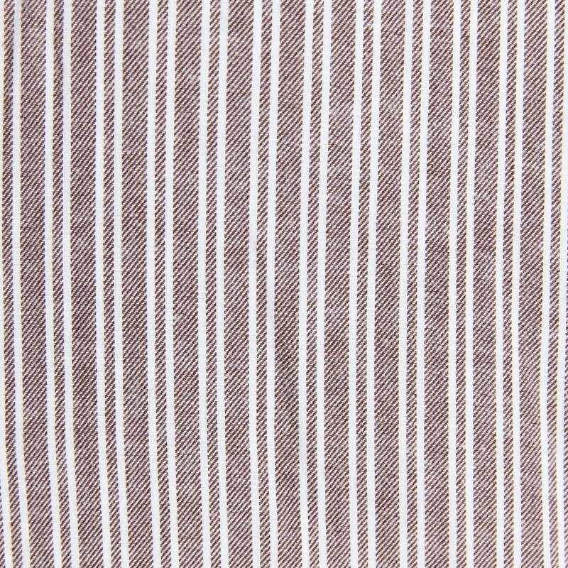 Stripe Pyjama Shirt - Chocolate