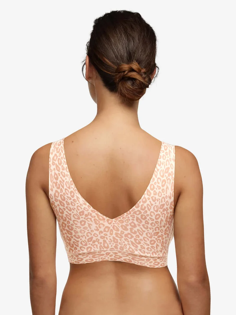 Chantelle - Wattiertes Softstretch-Top mit Leo-Neutraldruck