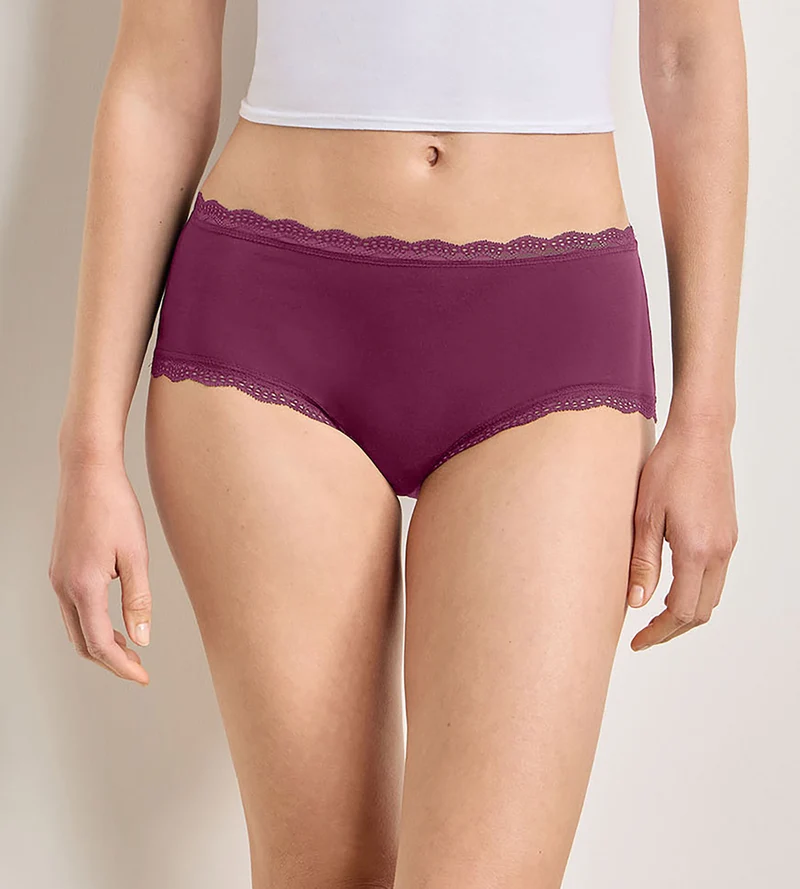 2er-Pack smaragdrosa Daily Coton Dentelle Shorts