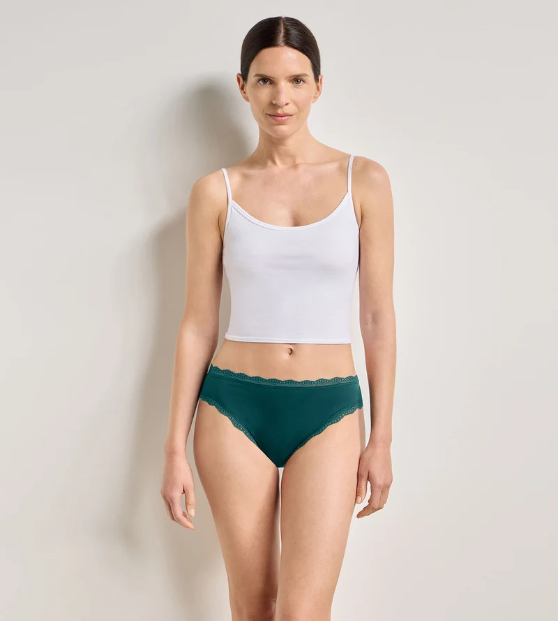 2er-Pack smaragdrosa Slips Daily Coton Dentelle