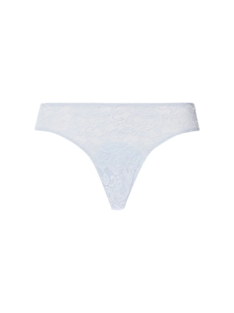Mini-Briefs MOMENTS, Mini-Slip mit Vorderseite aus Spitze, in Sommer-Farbe blue dove