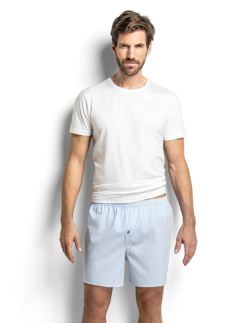 Boxershort mit Öffnung WOVEN BASIC, gestreift