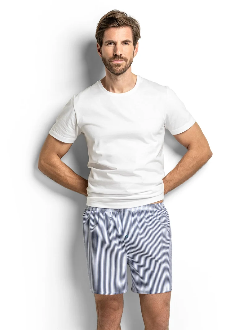 Boxershort mit Öffnung WOVEN BASIC, gestreift
