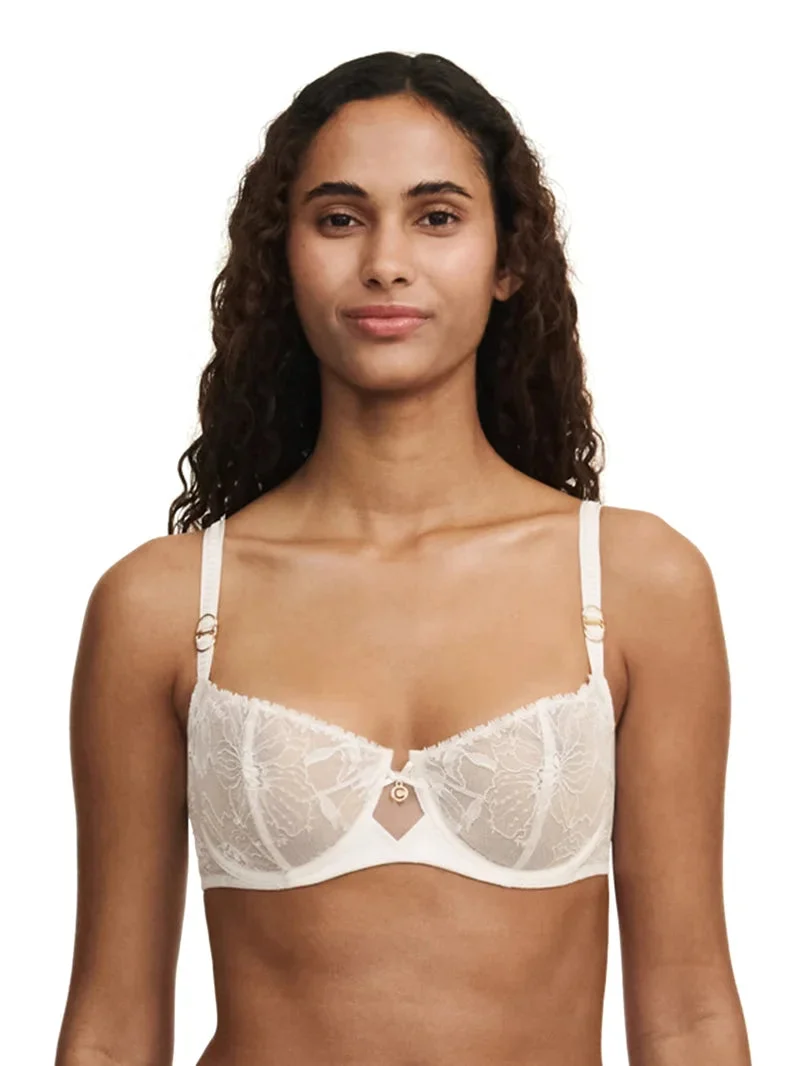 Chantelle – Orchids Half-Cup Balcony Bra Milk