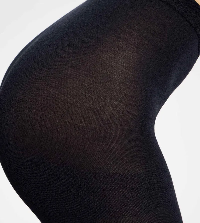Warme Strumpfhose mit Wolloptik, schwarz, 115D Thermo