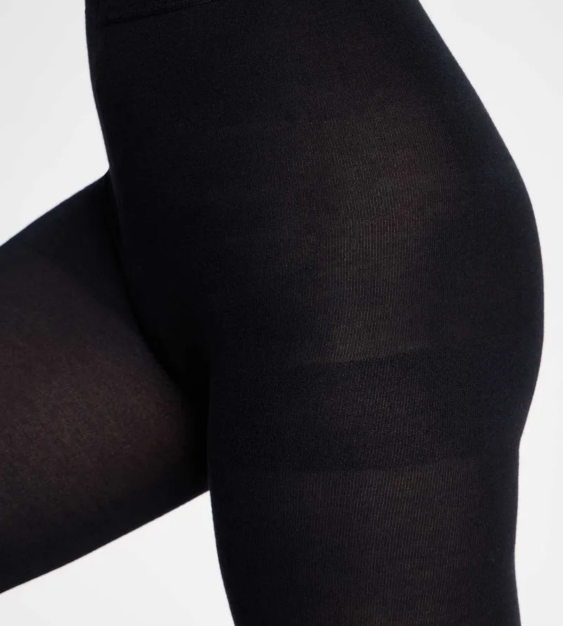 Warme Strumpfhose mit Wolloptik, schwarz, 115D Thermo