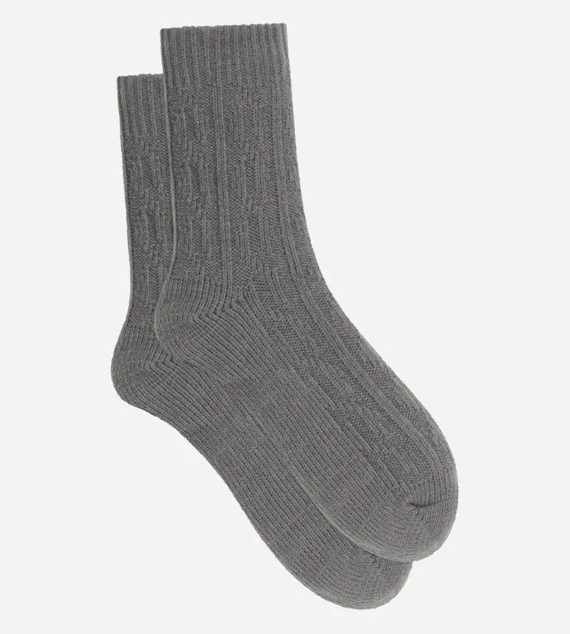 Cocoon Fleece-Socken für Damen in Stahlgrau