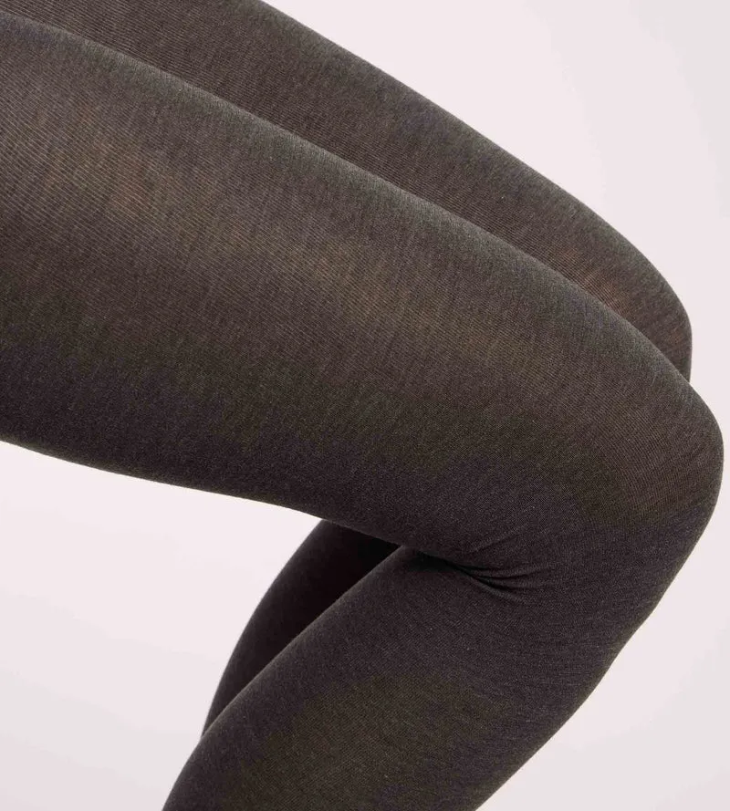 Warme Strumpfhose in Wolleoptik, dunkelgrau, 115D Thermo