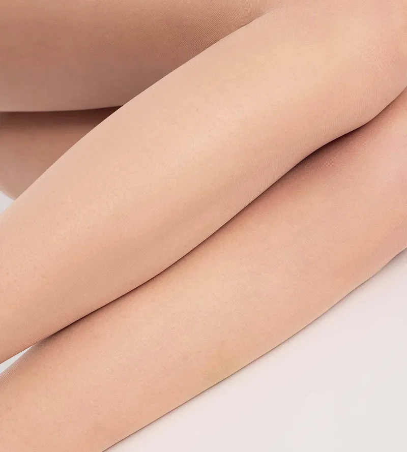 Transparente Strumpfhose ohne Naht in Hell-Nude