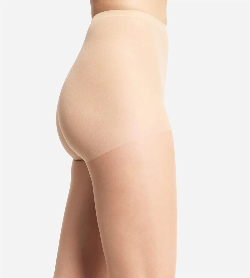 Transparente Strumpfhose ohne Naht in Hell-Nude