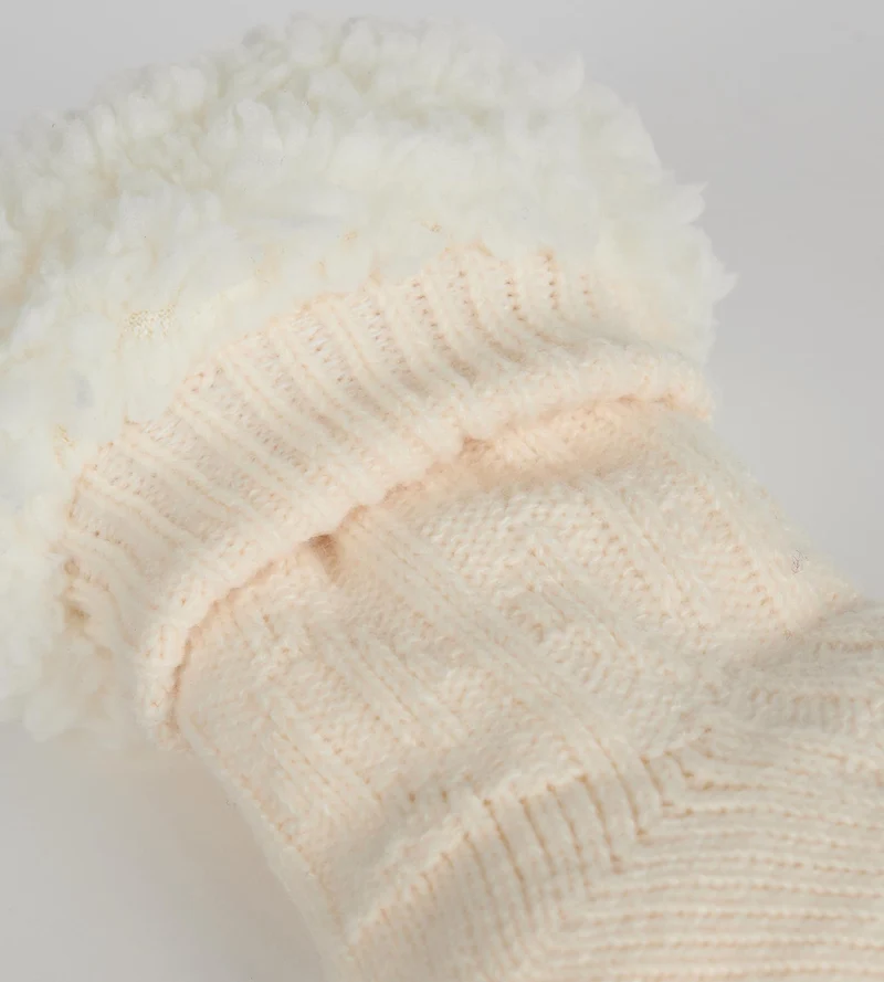 Fleece-Socken für Damen in Elfenbein von Cocoon