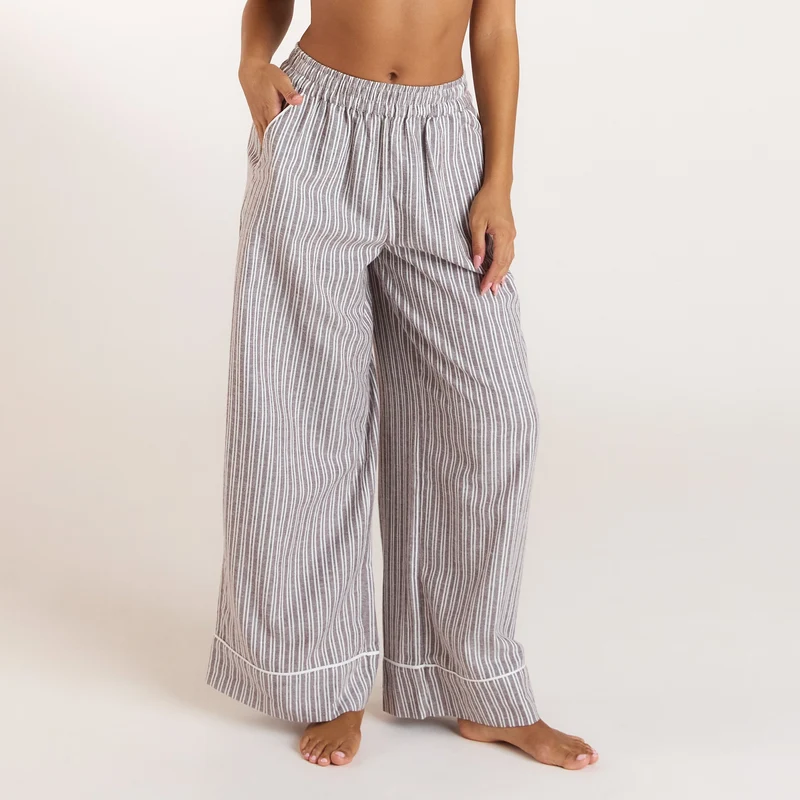 Stripe Pyjama Bottoms - Chocolate