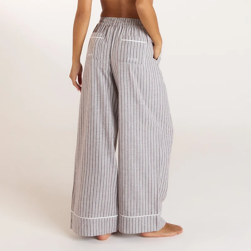 Stripe Pyjama Bottoms - Chocolate