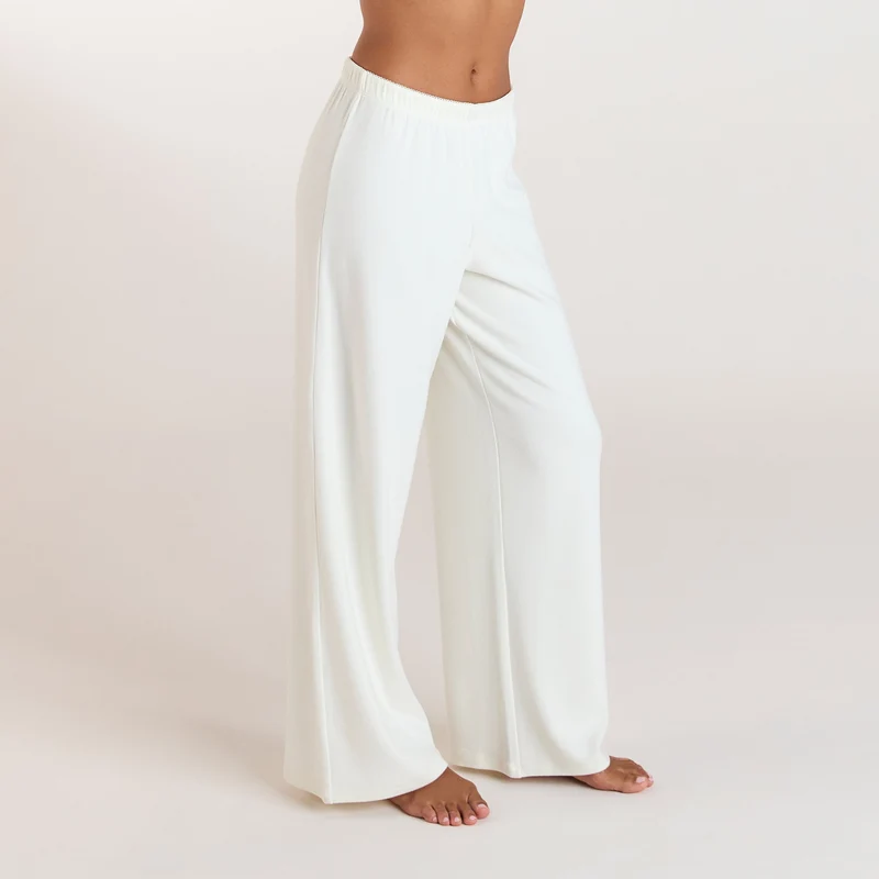 Ribbed Pyjama Bottoms - Cream