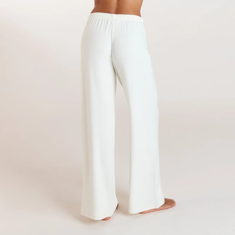 Ribbed Pyjama Bottoms - Cream