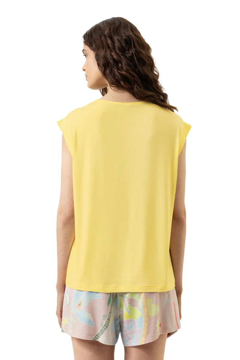 Shirt, kurzarm, PURE CHIC, in Sommerfarbe sunny honey