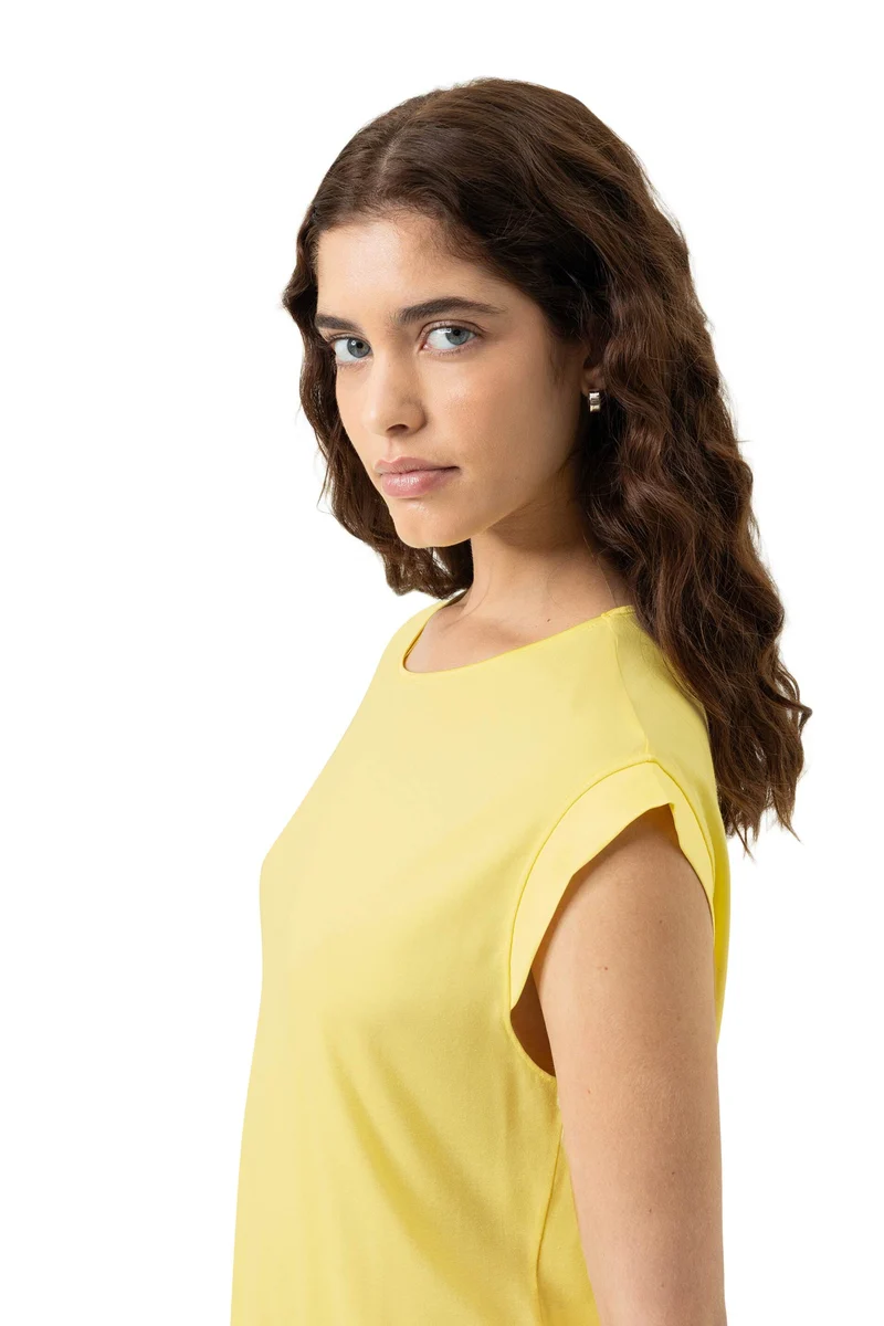 Shirt, kurzarm, PURE CHIC, in Sommerfarbe sunny honey