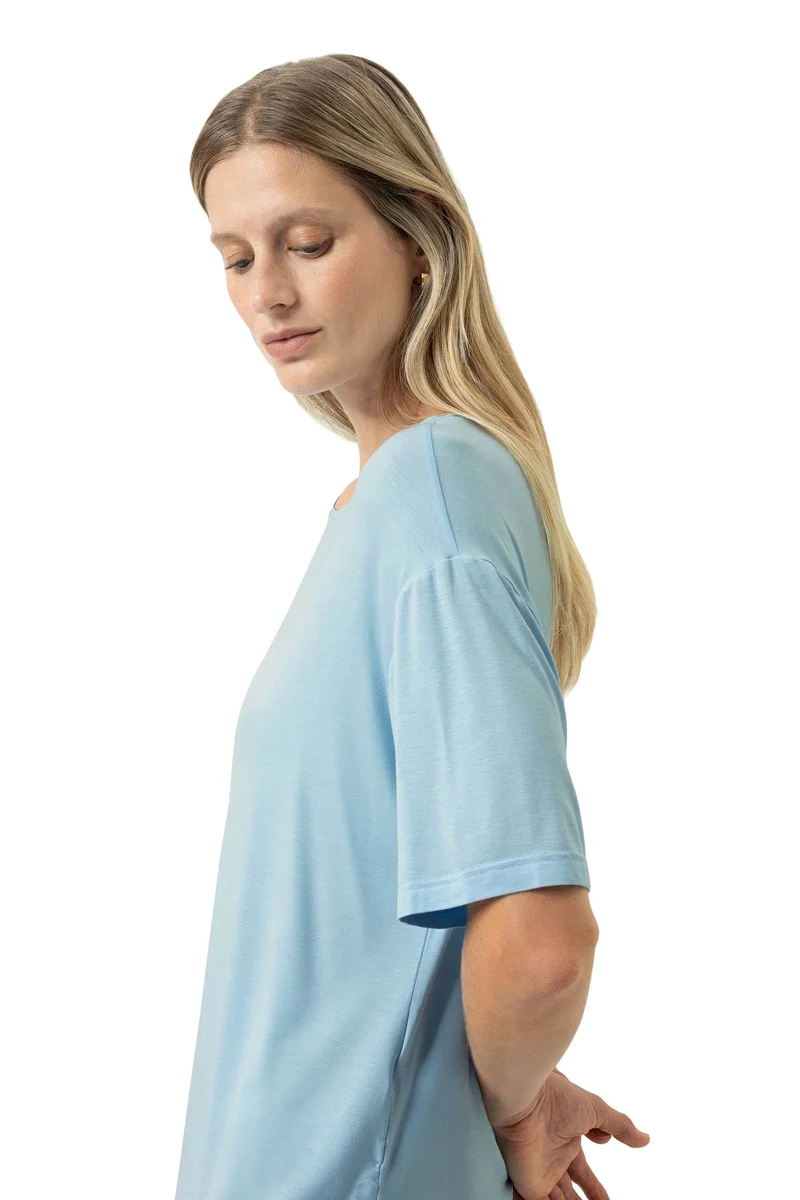 T-Shirt, kurzarm, PURE CHIC, in Sommerfarbe breezy blue