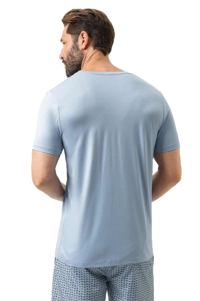 V-Neck-Shirt SELECTION in Sommerfarbe sea breath (hellblau)