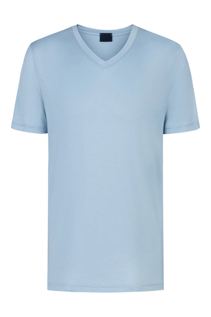 V-Neck-Shirt SELECTION in Sommerfarbe sea breath (hellblau)