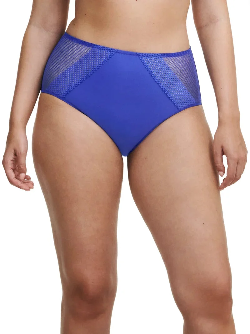 Chantelle - Play Slip mit hoher Taille und weitem Bein, Indigoblau