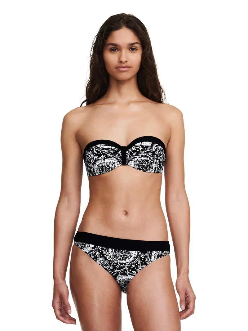 Chantelle Bademode - Flowers Bandeau-Bügel-BH Schwarze Blumen
