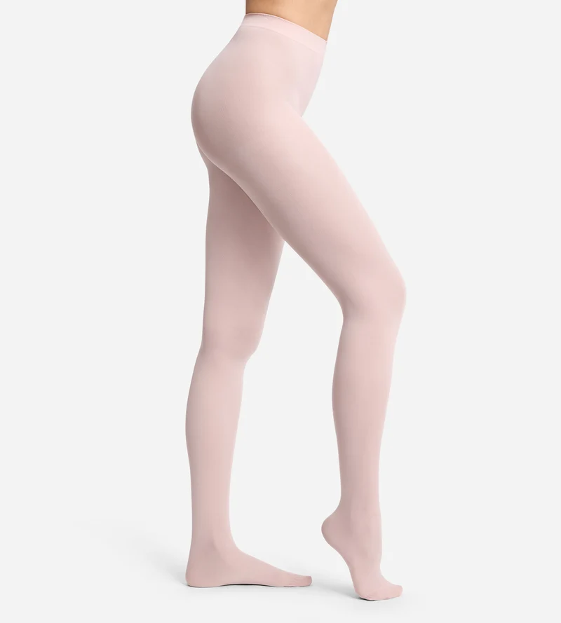 Strumpfhose mit Komfortbund in Ballettrosa, 50D, blickdicht, samtig