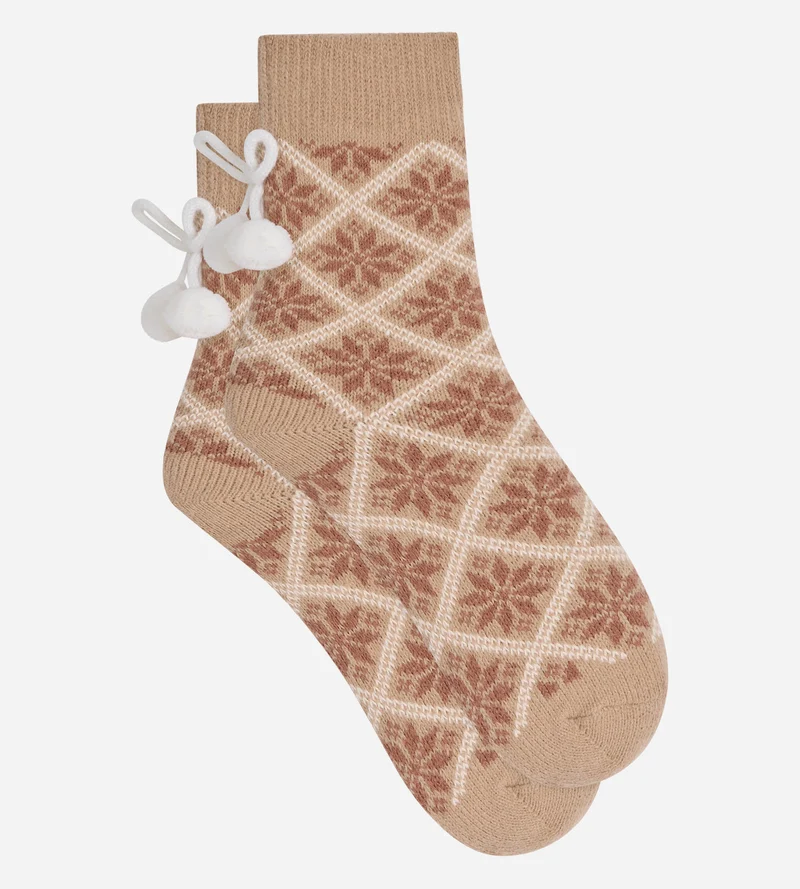 Marineblaue Cocoon-Damensocken
