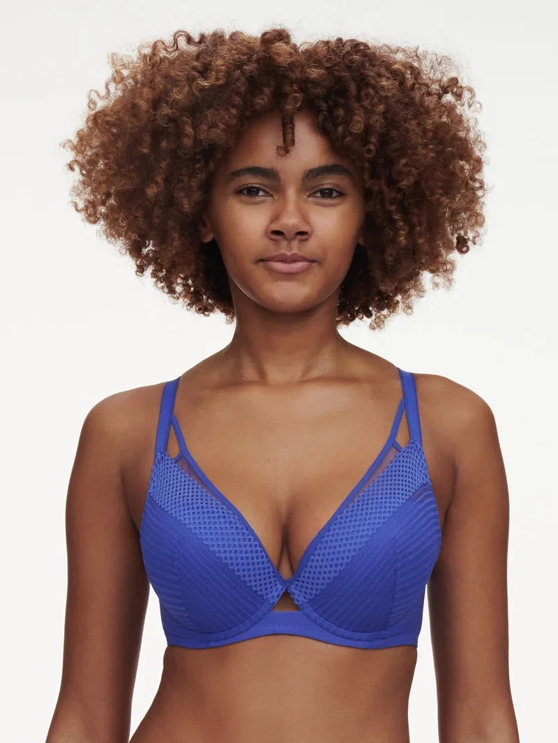 Chantelle - Play Plunge T-Shirt-BH Indigoblau