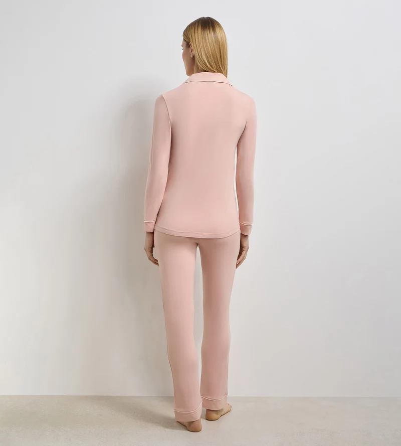 Puderrosa Pyjamahemd Soft Blush