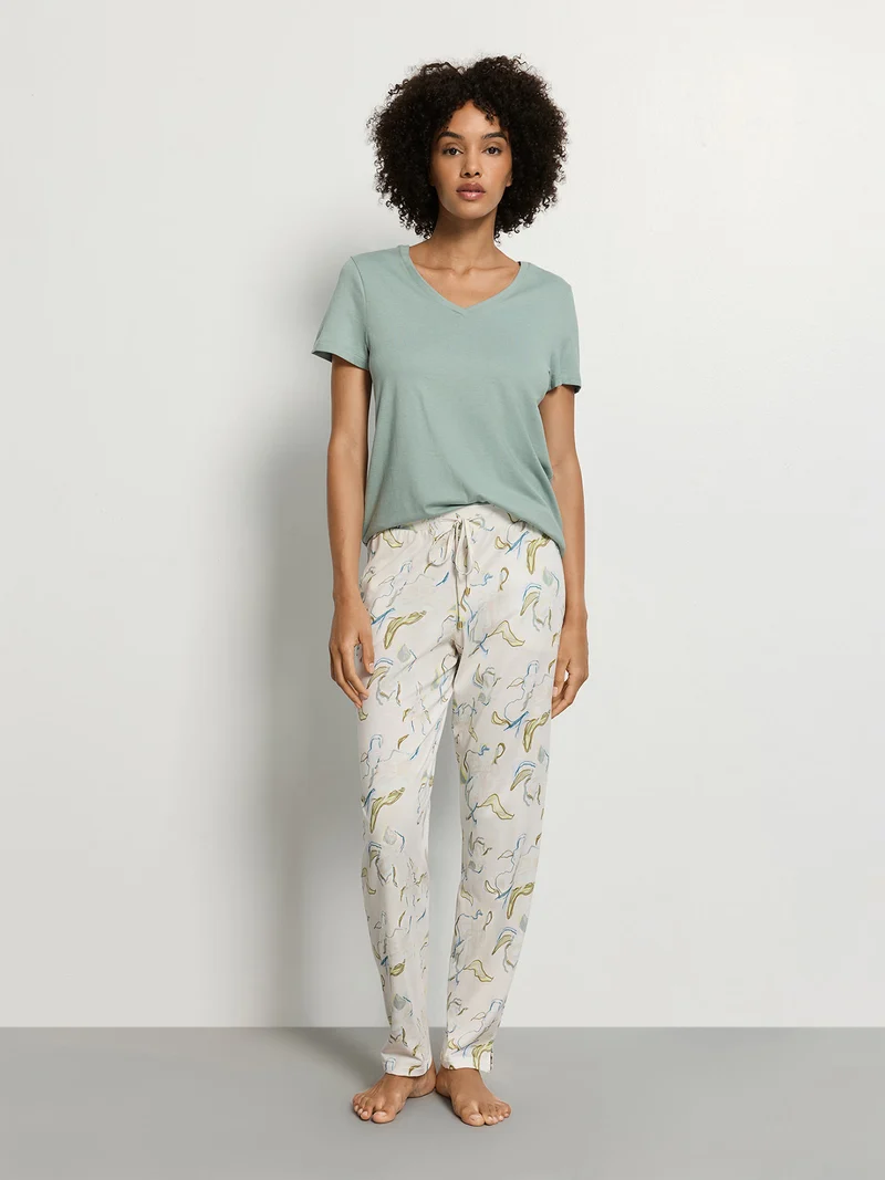 Longpants SLEEP & LOUNGE in Sommerfarbe flowing paint