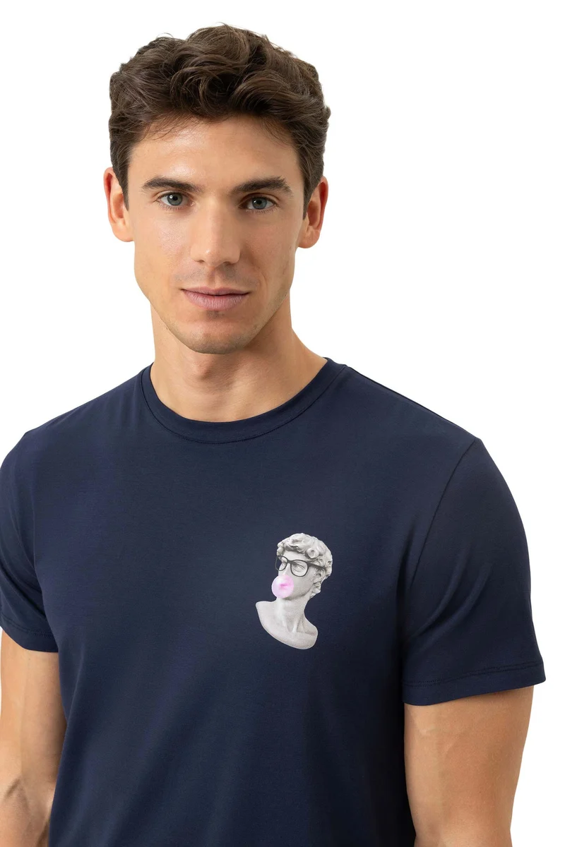 T-Shirt MARBLE MUSE, Rundhals