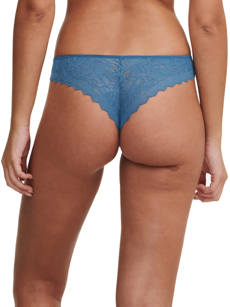Chantelle Easyfeeling - Floral Touch Tanga Jeans Blau
