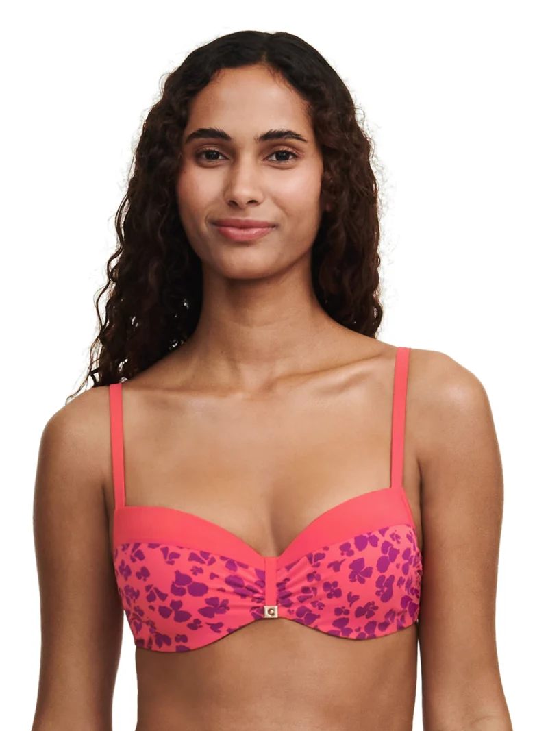 Chantelle Bademode – Flowers Halbschalen-Memory-BH Hibiscus