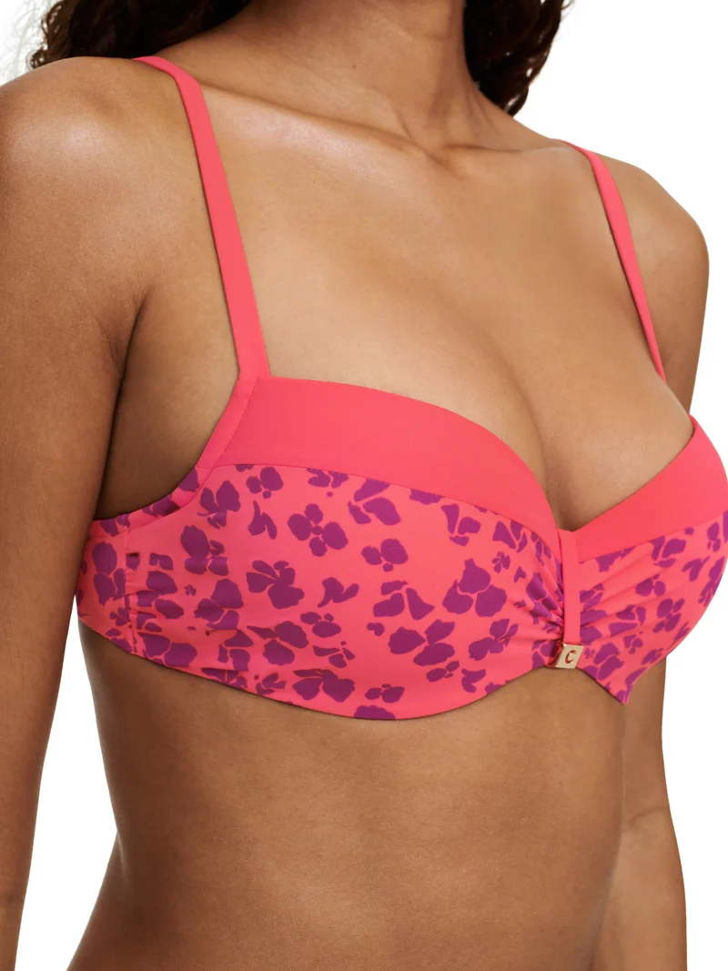 Chantelle Bademode – Flowers Halbschalen-Memory-BH Hibiscus